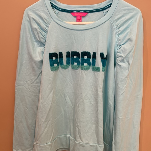 LILLY PULITZER Aldean Bubbly Sweatshirt in Blue - Picture 5 of 5